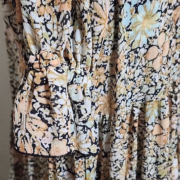 Free People Feeling Groovy Floral Maxi Dress XS Boho Prairie - Picture 6 of 12